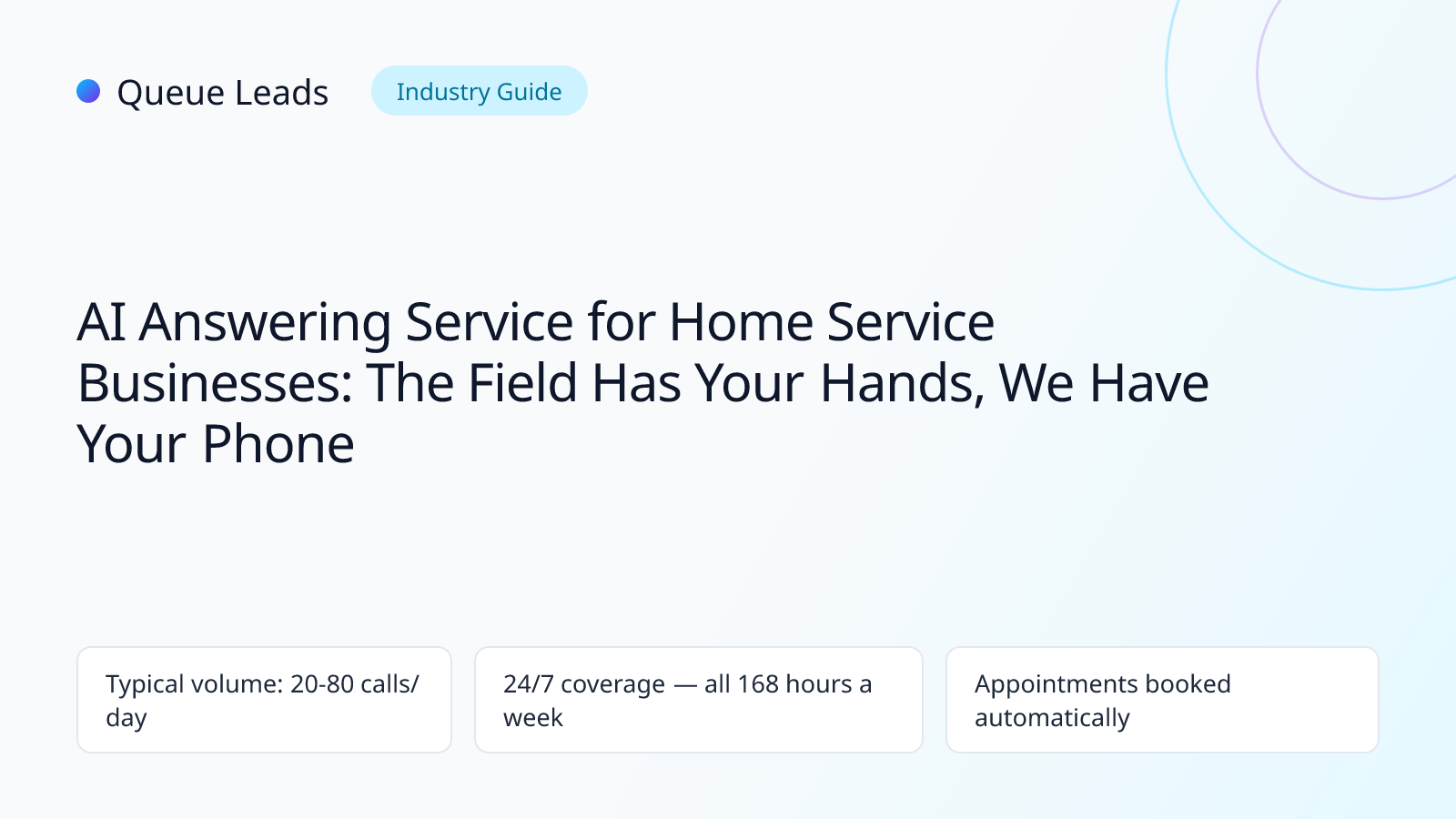 AI answering service for home service businesses