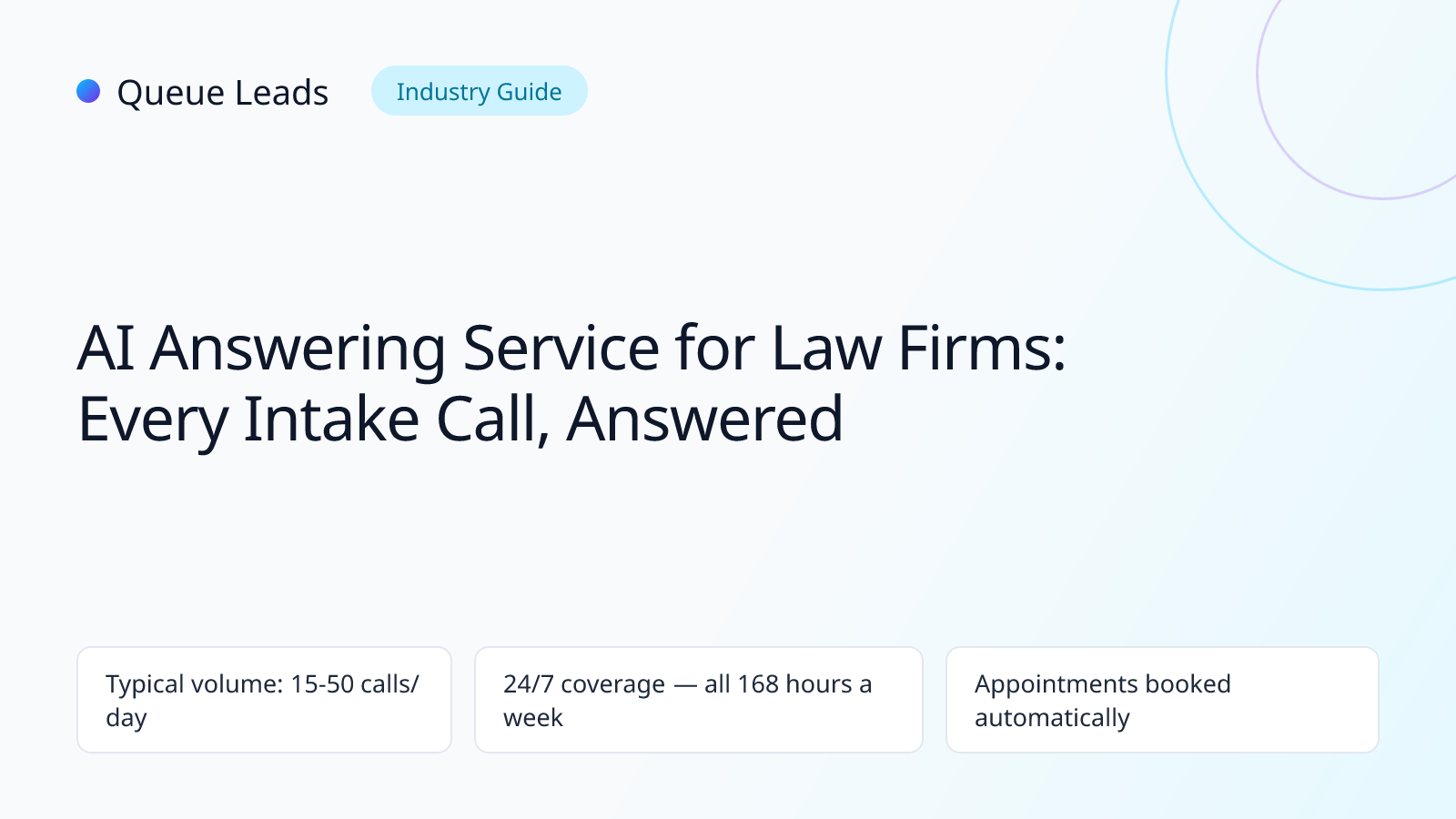 AI answering service for law firms
