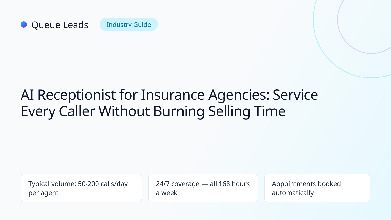 AI receptionist for insurance agencies