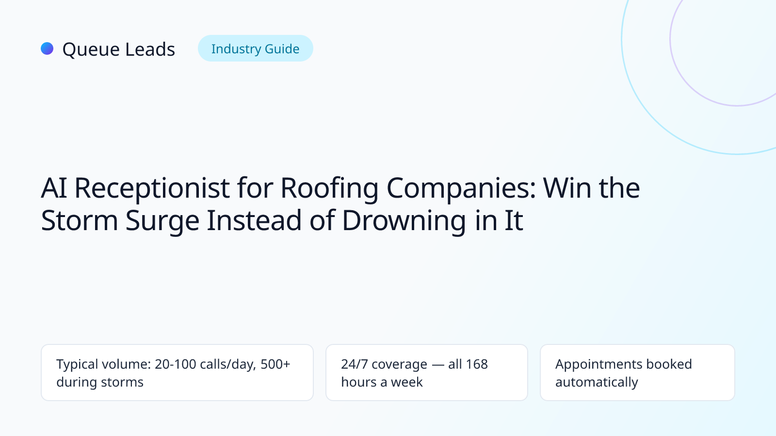 AI receptionist for roofing companies