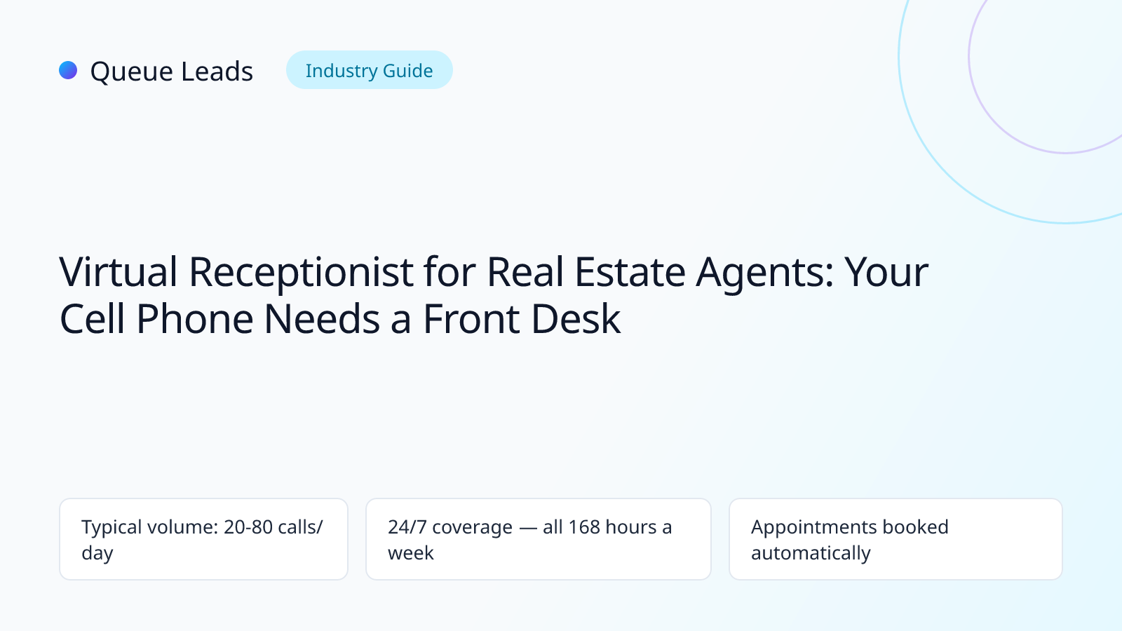 virtual receptionist for real estate agents