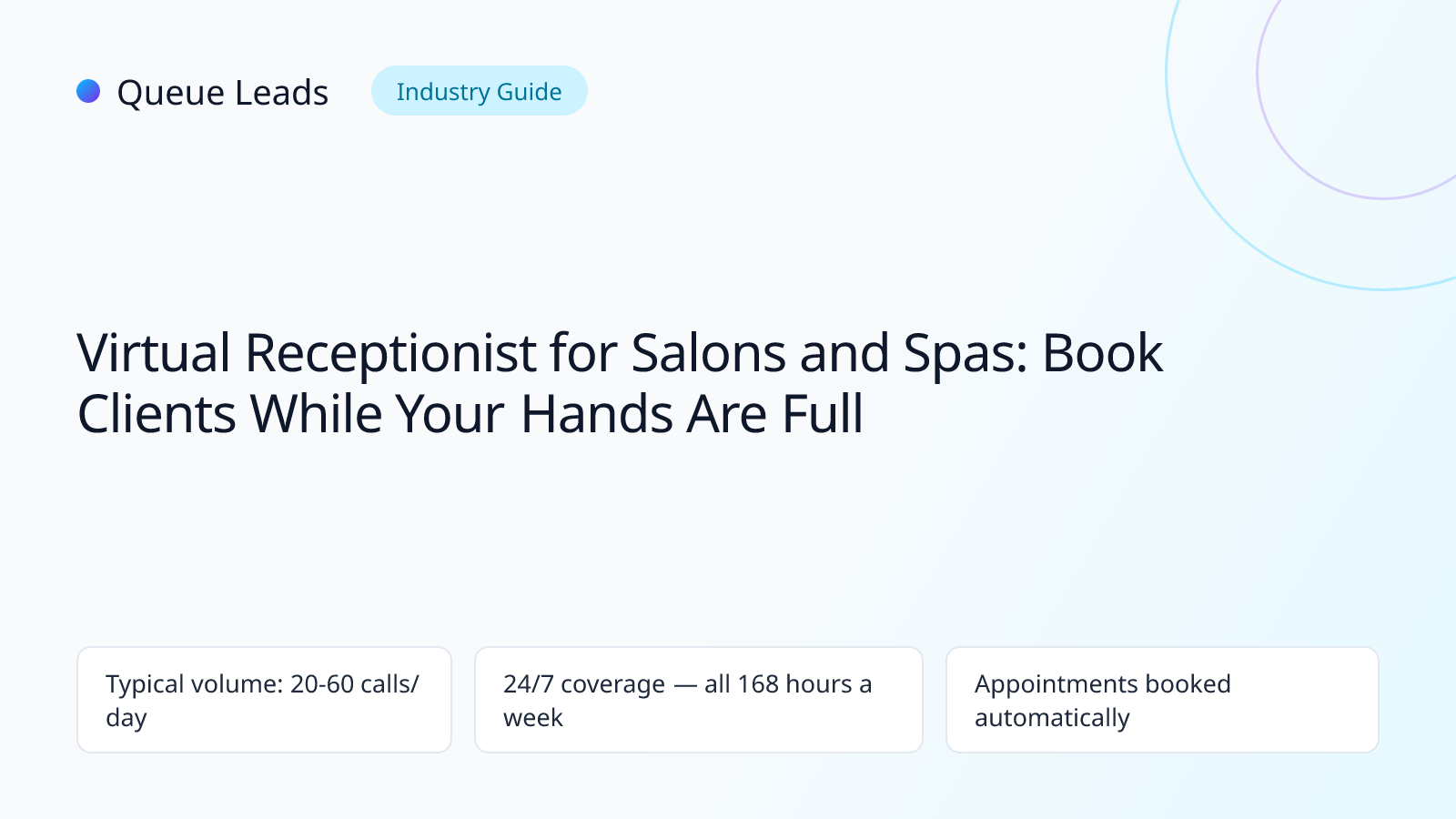 virtual receptionist for salons and spas